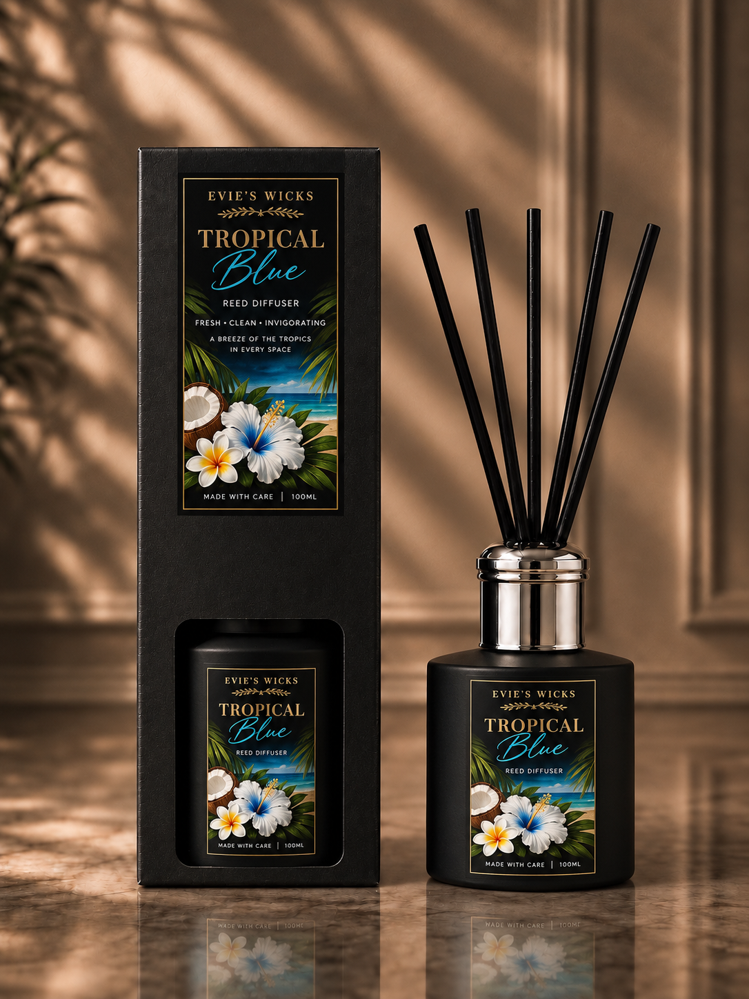 Tropical Blue Reed Diffuser 100ml