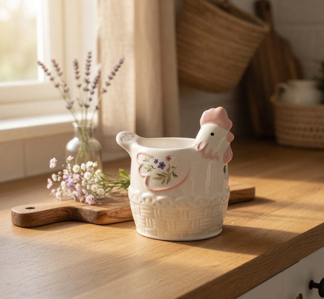 HEN SHAPED OIL BURNER AND WAX WARMER