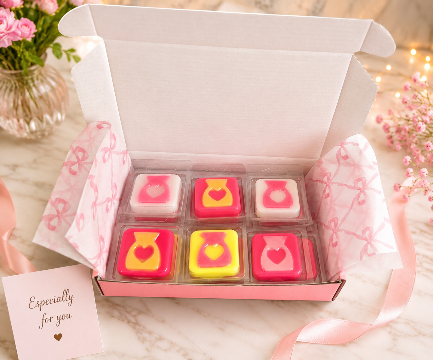 Wax melt sample box