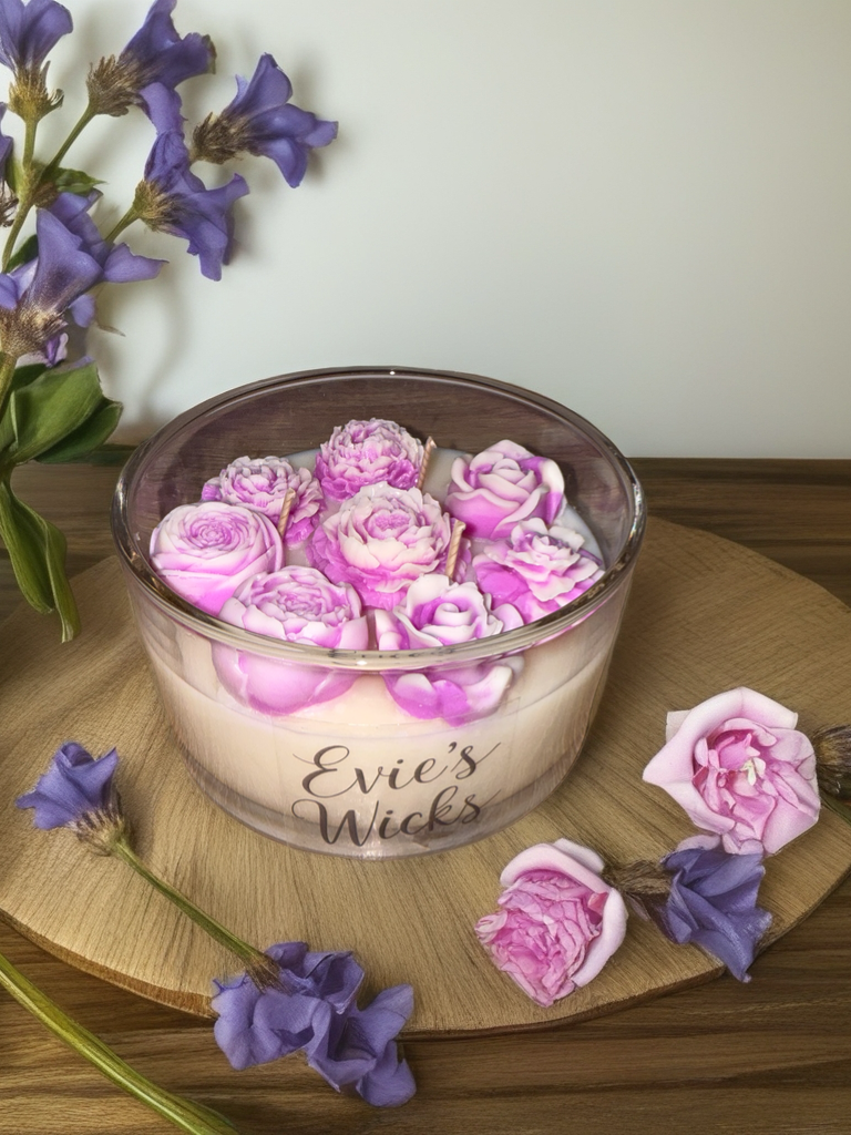 Large 3 wick soy candle with gift box