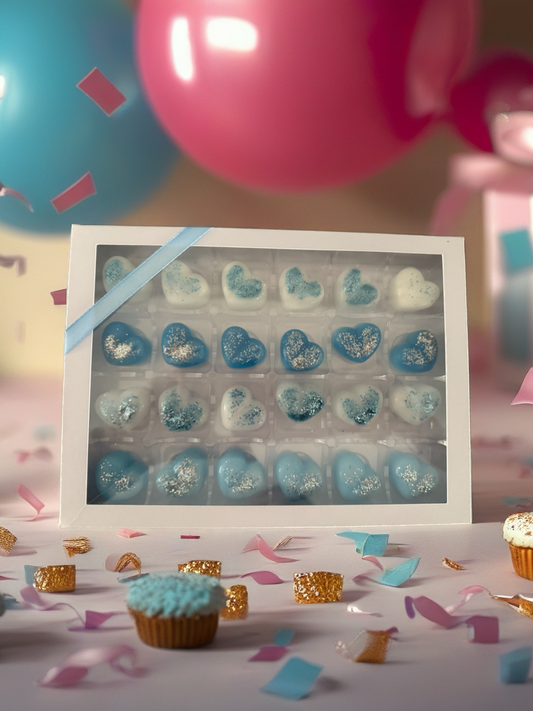 24 wax melt hearts or flowers wax melt gift box.