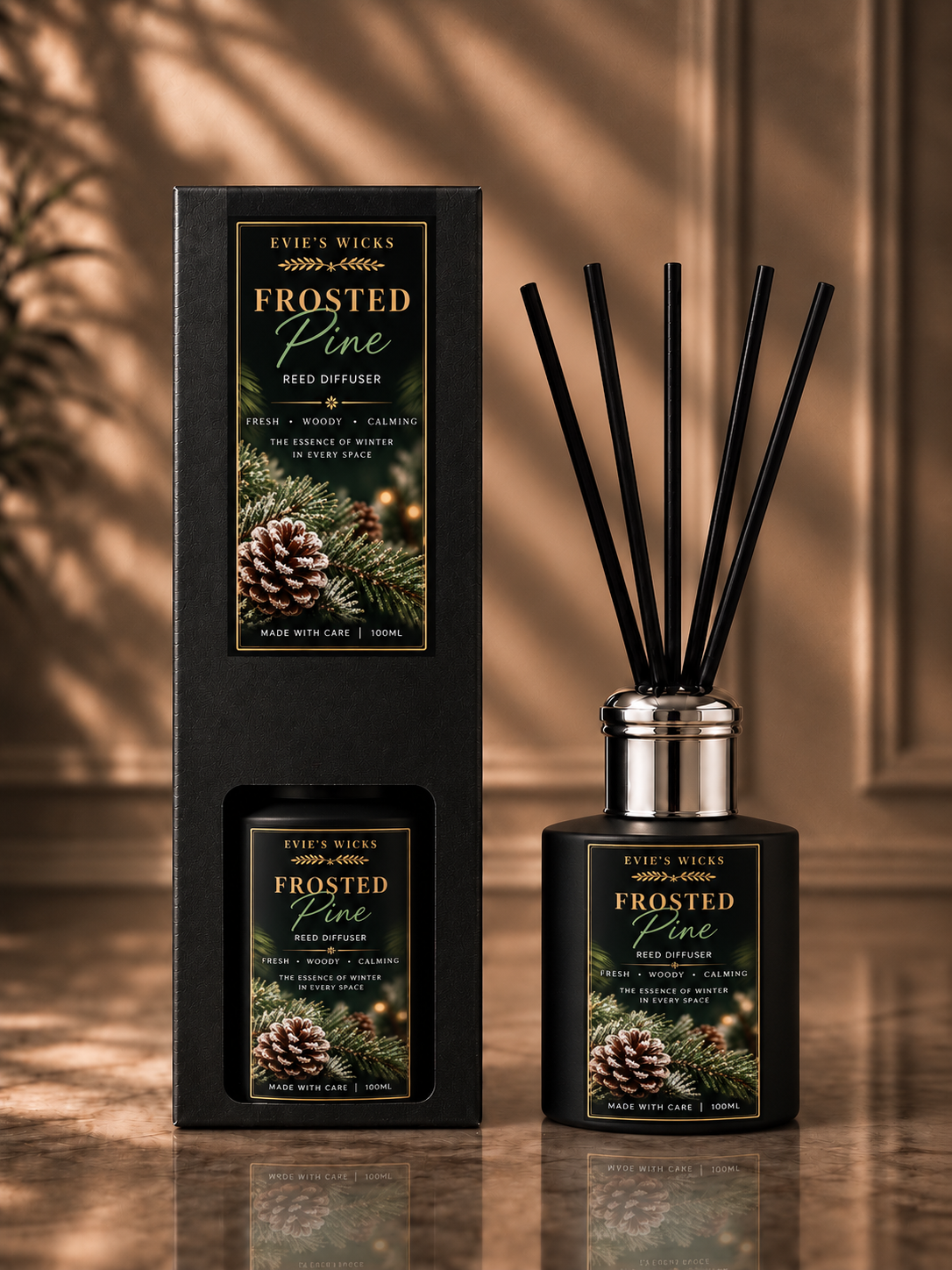 Frosted Pine Reed Diffuser 100mls.