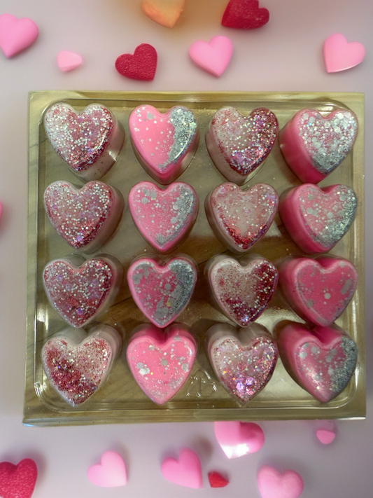 16 heart shape wax melts