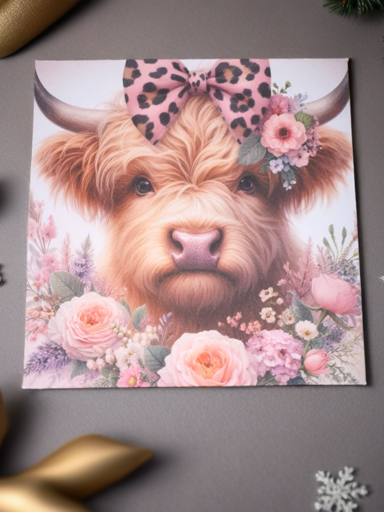 Highland Cow wax melt gift box