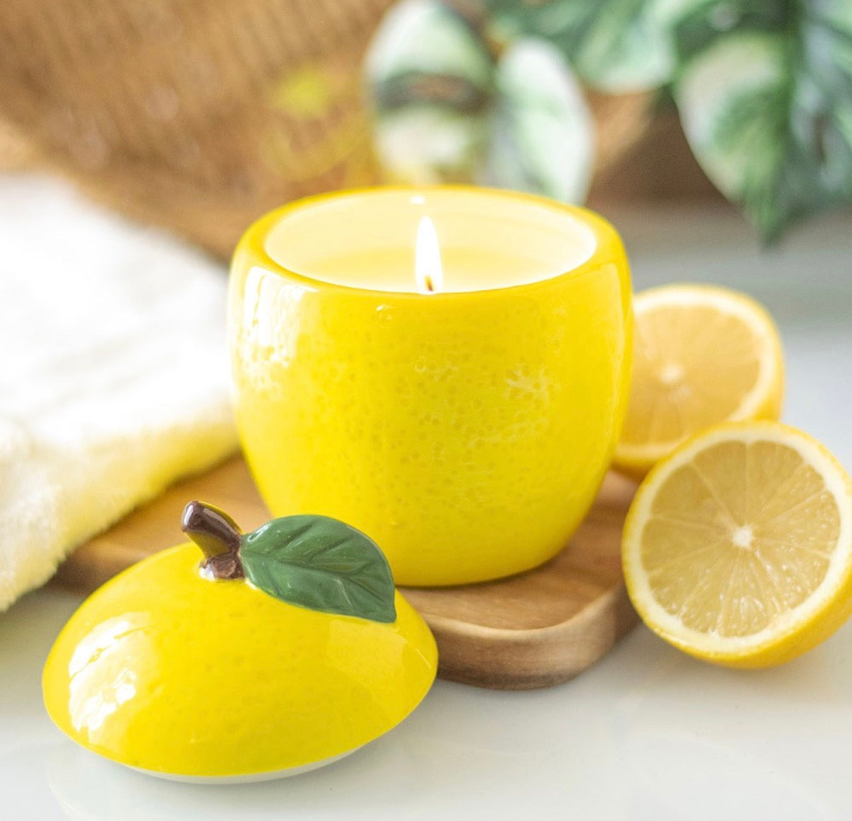 Lemon Shaped Candle Jar