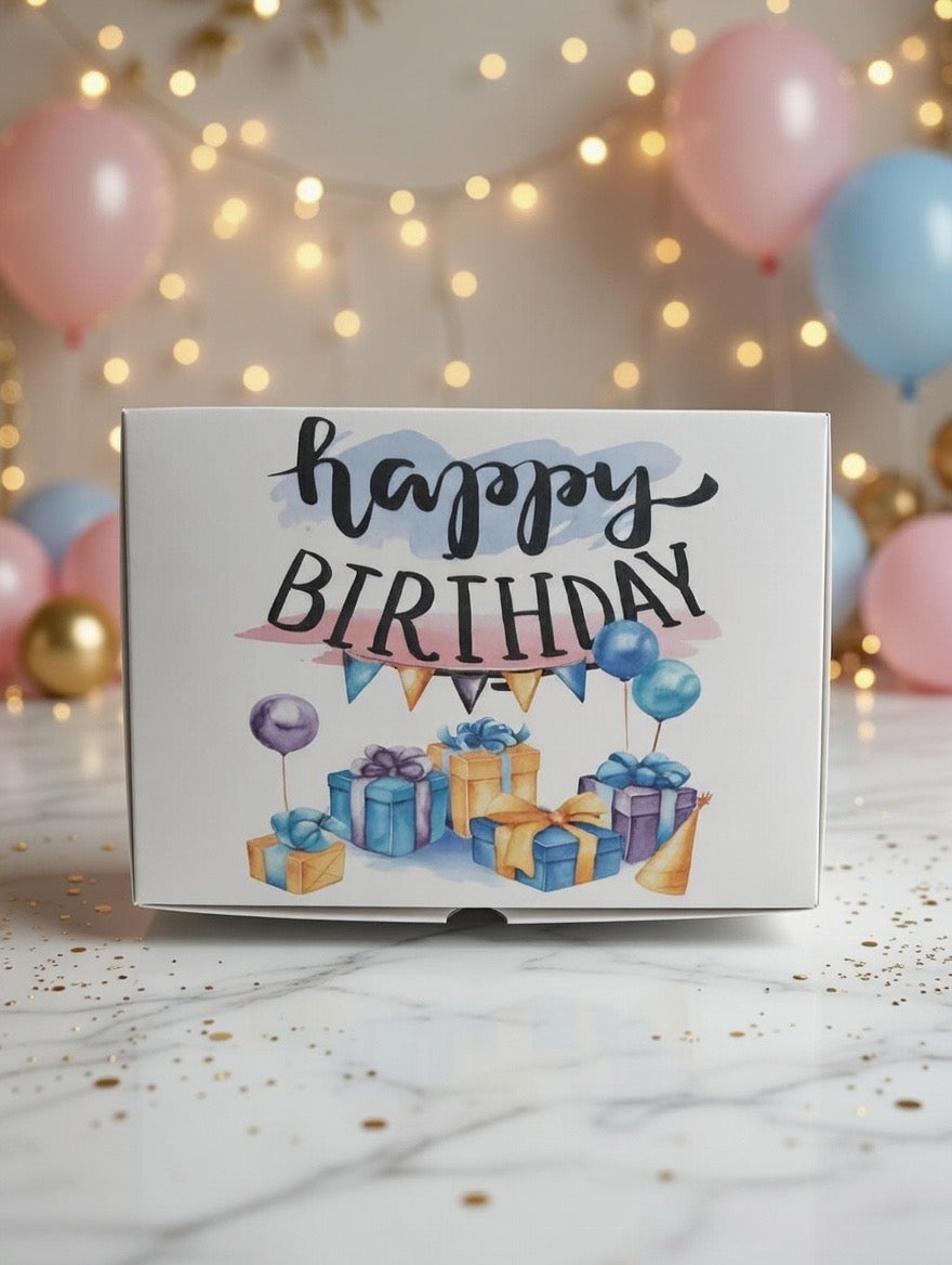 Happy Birthday gift box - 12 melts.