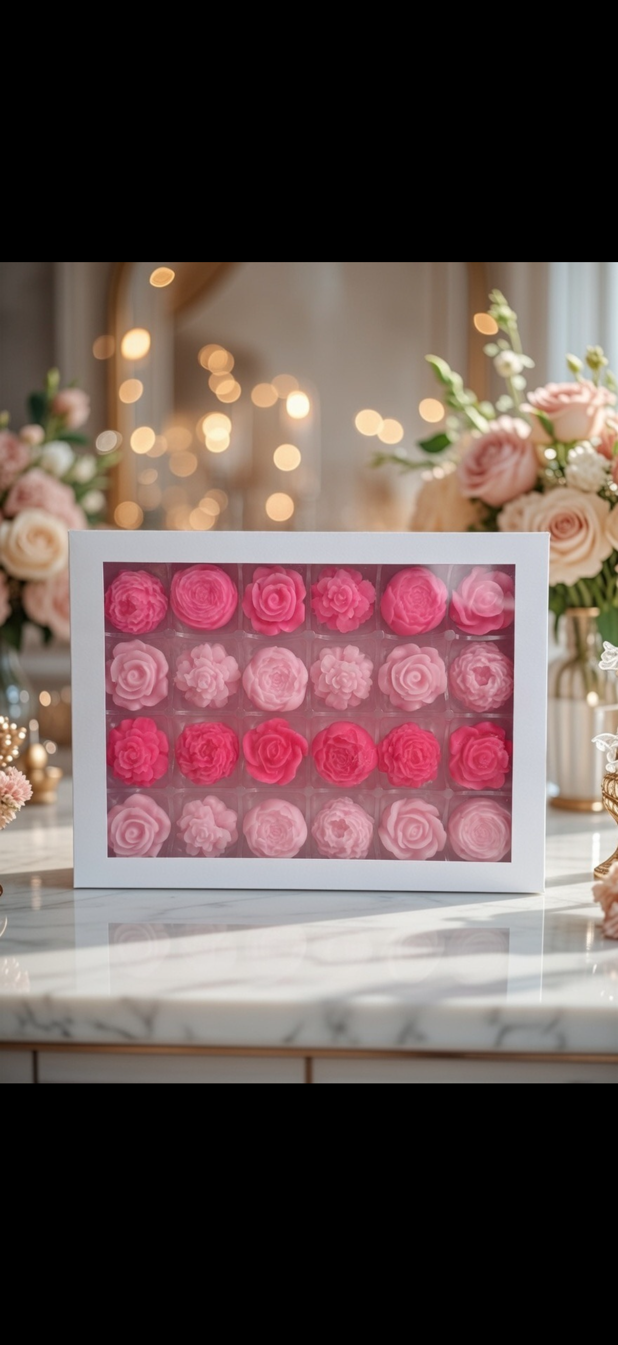 24 wax melt flowers wax melt gift box.