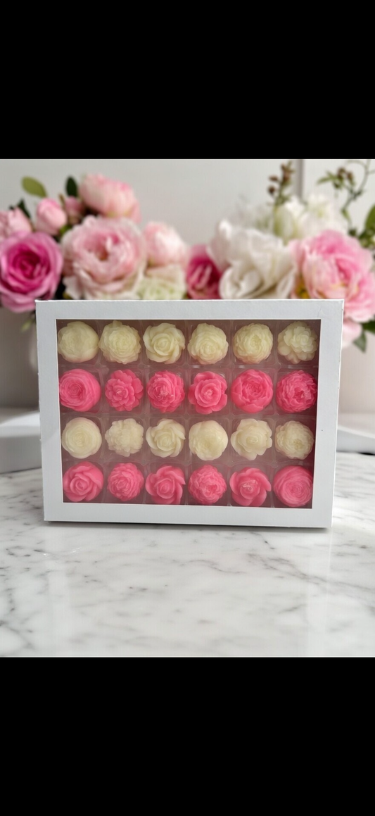 24 wax melt flowers wax melt gift box.