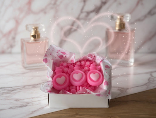 Large box of perfumed scoopies wax melts