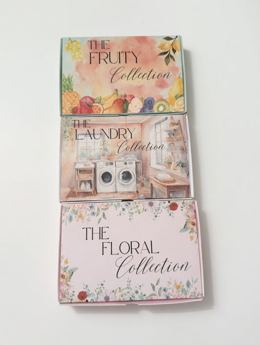 3 box offer, laundry, fruity and floral