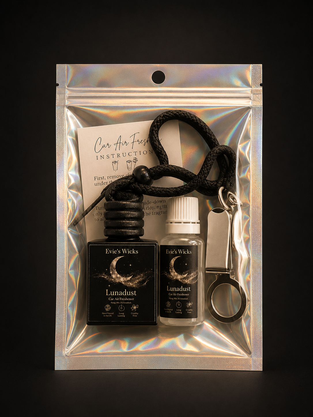 Car air freshener and refill luxury set.