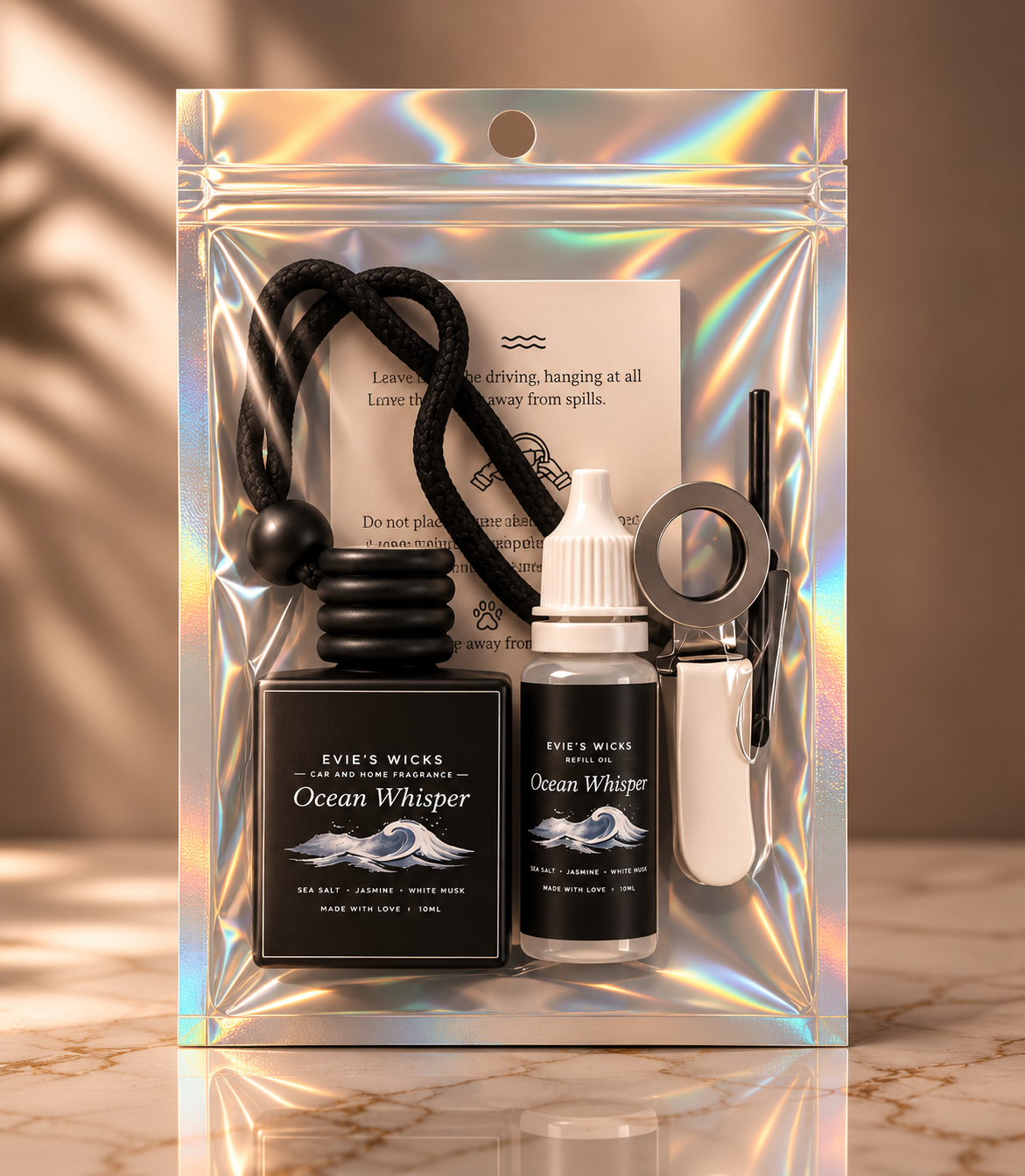 Car air freshener and refill luxury set.