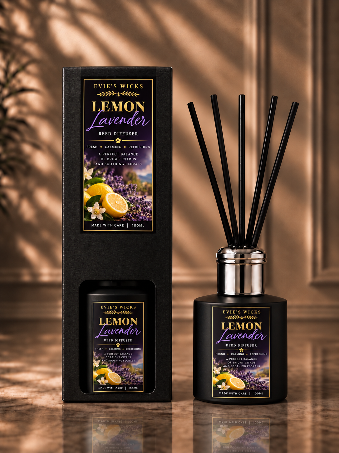 Lemon Lavender Reed Diffuser 100mls